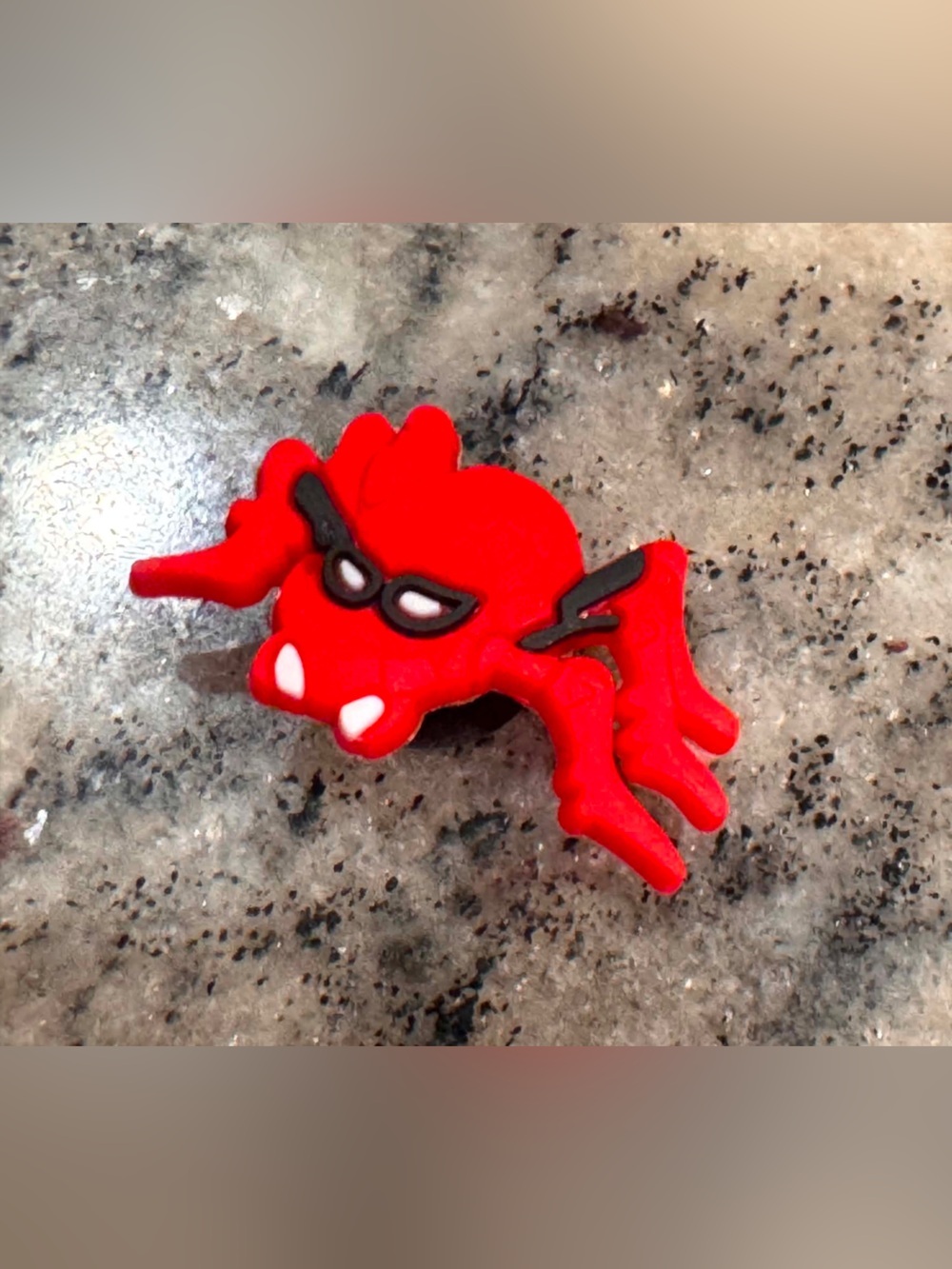 CROCS spider Charm with Black Accents